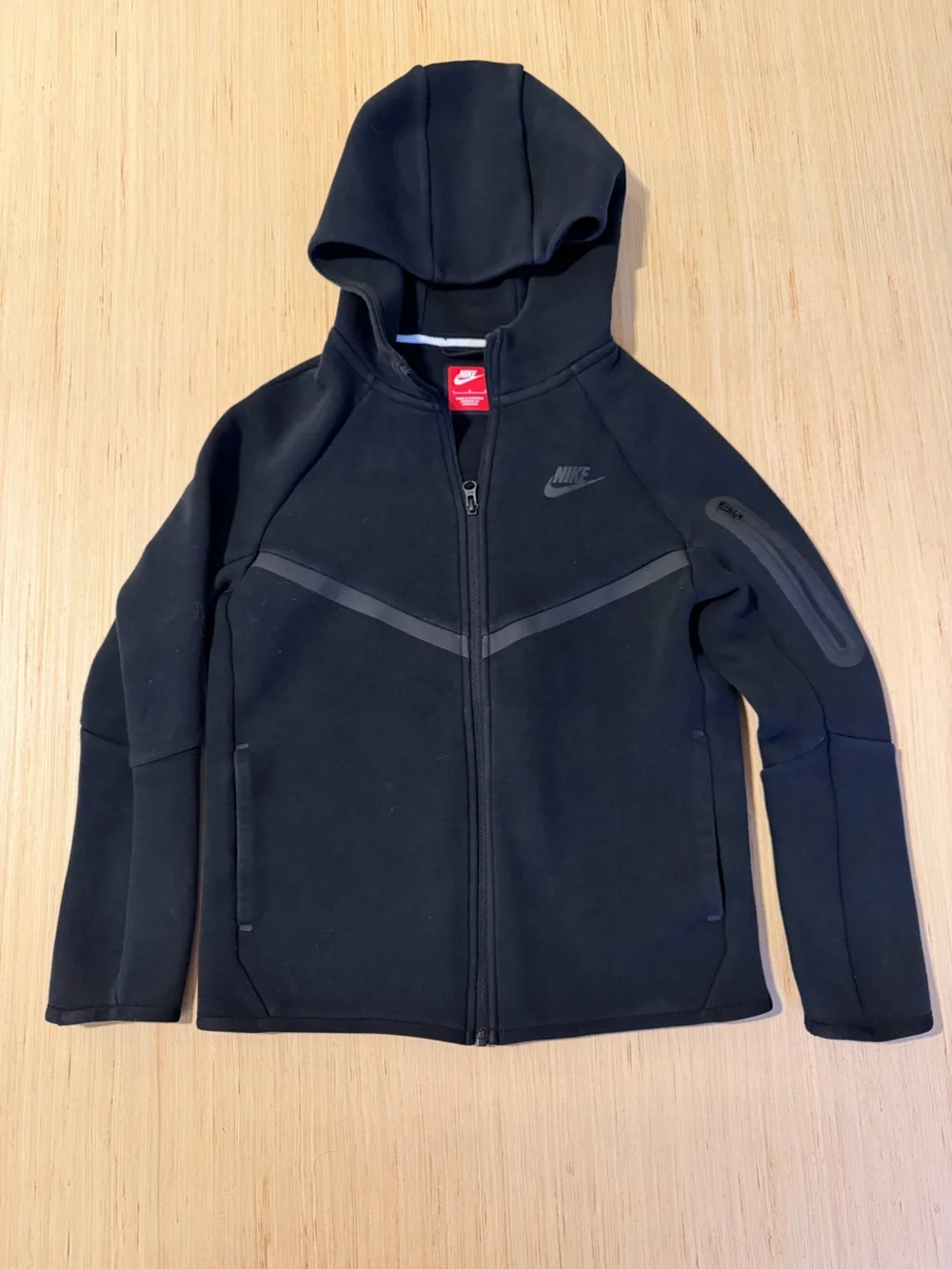 Nike Black Backpack with Red Logo Patch